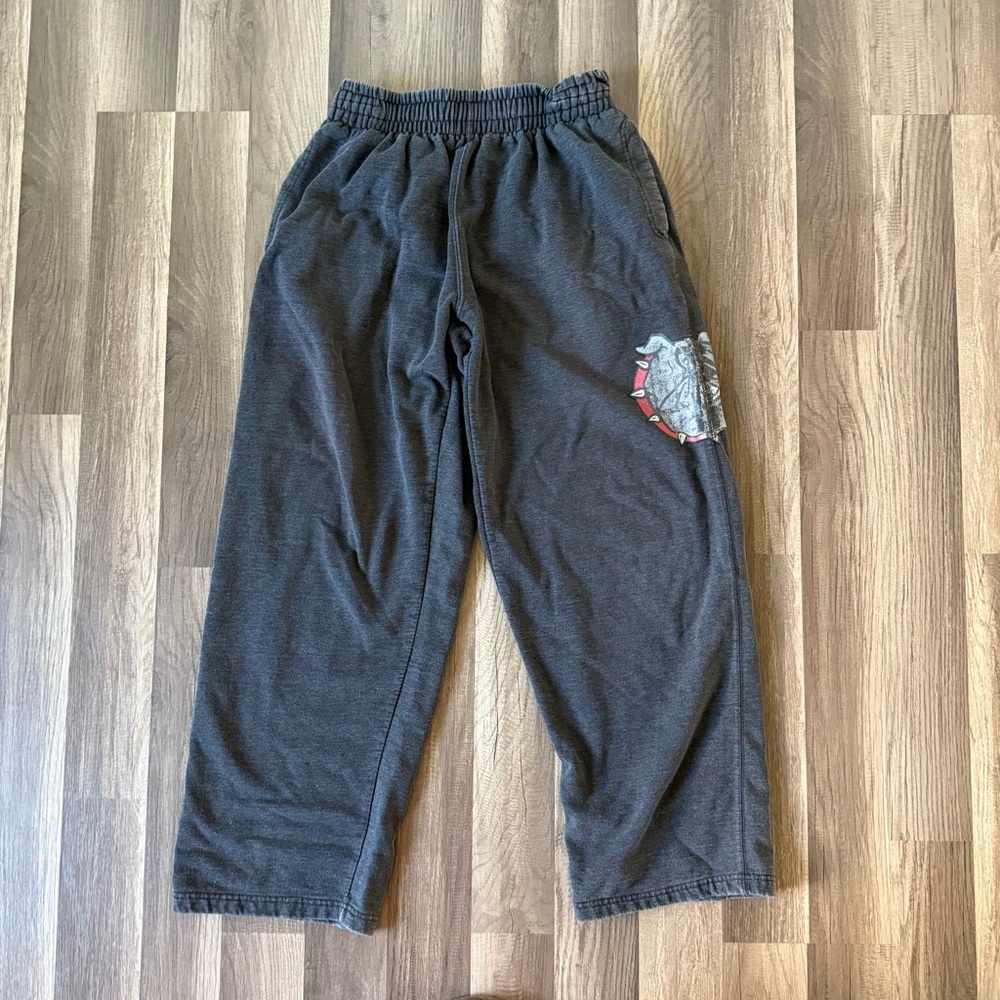Men's Dark Gray Joggers with Emblem